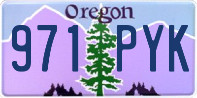 OR license plate 971PYK