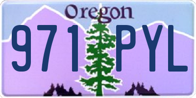 OR license plate 971PYL