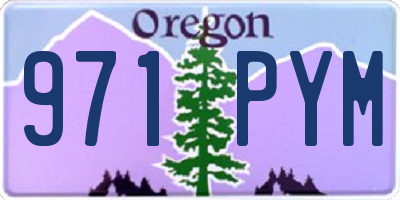 OR license plate 971PYM