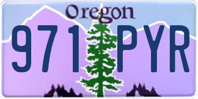OR license plate 971PYR