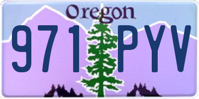 OR license plate 971PYV