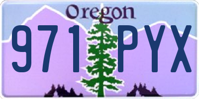 OR license plate 971PYX