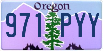 OR license plate 971PYY