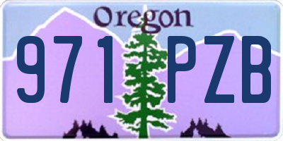 OR license plate 971PZB