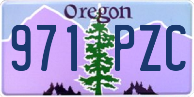 OR license plate 971PZC
