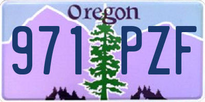 OR license plate 971PZF