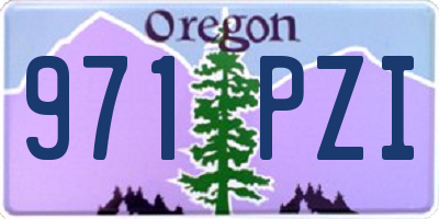 OR license plate 971PZI
