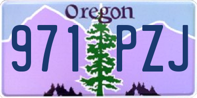 OR license plate 971PZJ