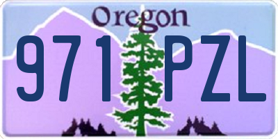OR license plate 971PZL
