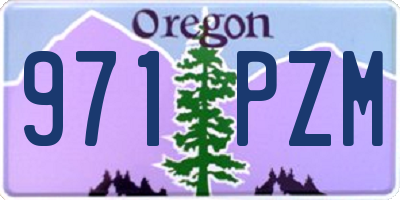 OR license plate 971PZM