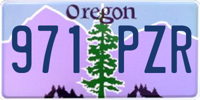OR license plate 971PZR