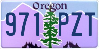 OR license plate 971PZT