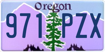 OR license plate 971PZX