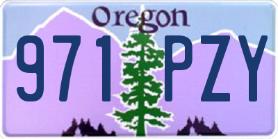 OR license plate 971PZY