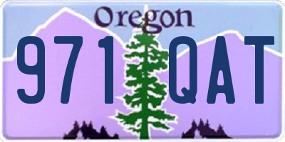 OR license plate 971QAT