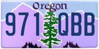OR license plate 971QBB