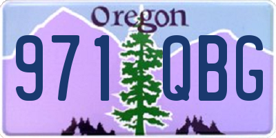 OR license plate 971QBG