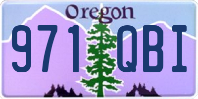 OR license plate 971QBI