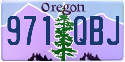OR license plate 971QBJ