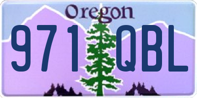 OR license plate 971QBL