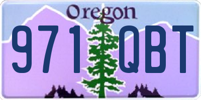OR license plate 971QBT