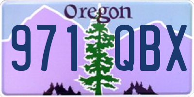 OR license plate 971QBX