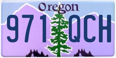 OR license plate 971QCH