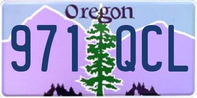 OR license plate 971QCL