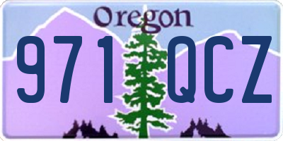 OR license plate 971QCZ