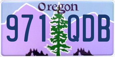 OR license plate 971QDB