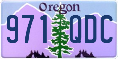 OR license plate 971QDC