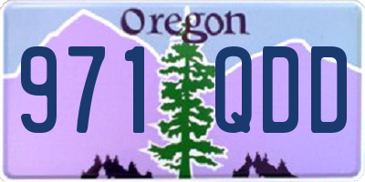OR license plate 971QDD