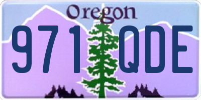 OR license plate 971QDE