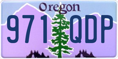 OR license plate 971QDP