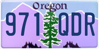 OR license plate 971QDR
