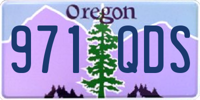 OR license plate 971QDS