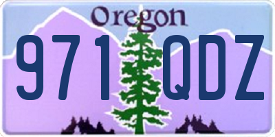 OR license plate 971QDZ