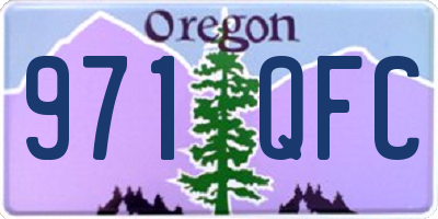 OR license plate 971QFC