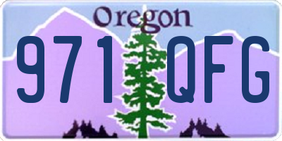 OR license plate 971QFG