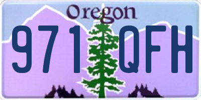 OR license plate 971QFH