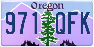 OR license plate 971QFK