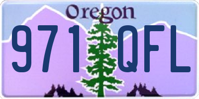 OR license plate 971QFL