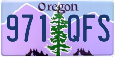 OR license plate 971QFS
