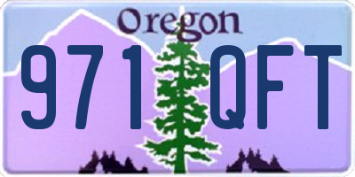 OR license plate 971QFT