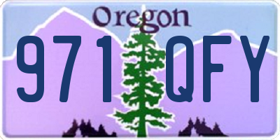 OR license plate 971QFY