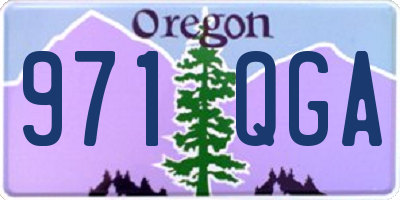 OR license plate 971QGA