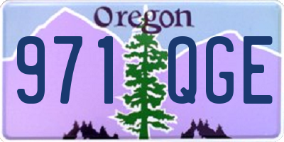 OR license plate 971QGE