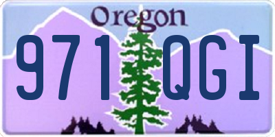 OR license plate 971QGI