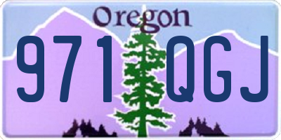 OR license plate 971QGJ