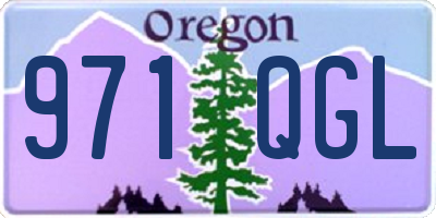 OR license plate 971QGL